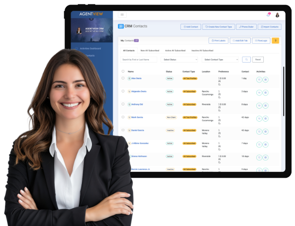 AGENTVIEW Real Estate Client Management
