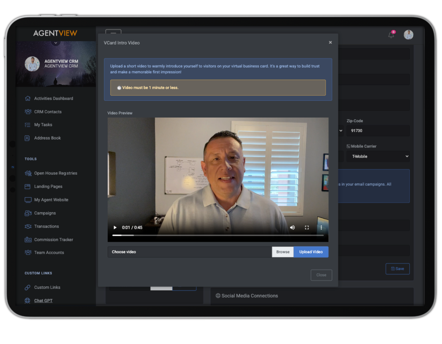 Video Virtual Business Card
